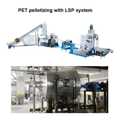 Beli Mesin Pelletizing Serpihan PET Industri 1000kg/Hr Pet Line Daur Ulang Dengan Sistem LSP online manufacture