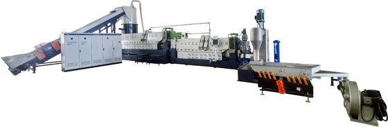 Beli BOPP dicetak Mesin daur ulang Pelletizing Plastik Dua Tahap Dengan Cutter Compactor online manufacture