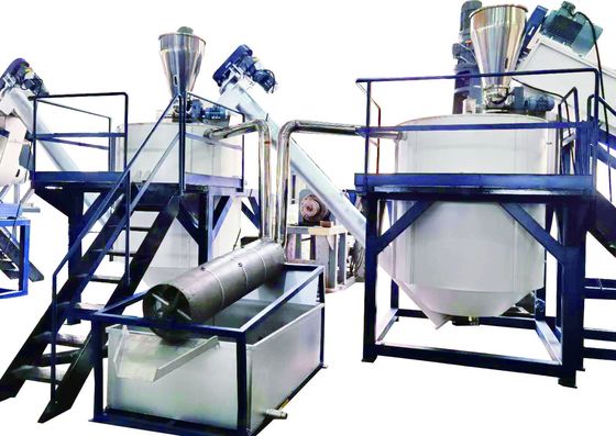 Beli Lini Pencucian Serpihan Botol PET dengan Suhu Tinggi dan Bahan Kimia untuk Penghilangan Residu Organik online manufacture