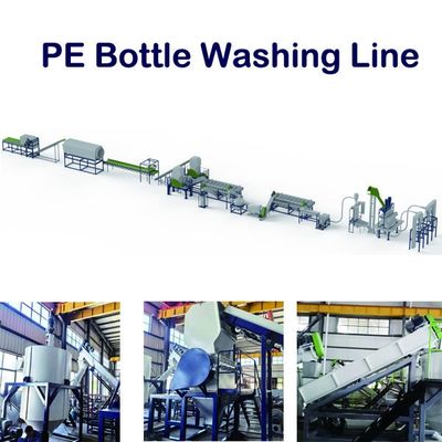 Mesin daur ulang plastik HDPE Mesin daur ulang botol limbah 200kw