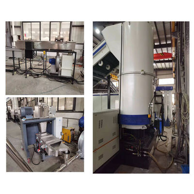 75 KW - 110kW Mesin Daur Ulang Pelletizing Plastik Otomatis Dengan Metode Pendingin Air