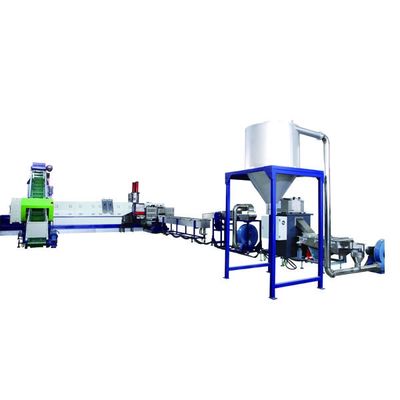 Sj Series Single Screw Extruder 300kg/Hr Mesin Daur Ulang Dua Tahap Untuk Pelletizing