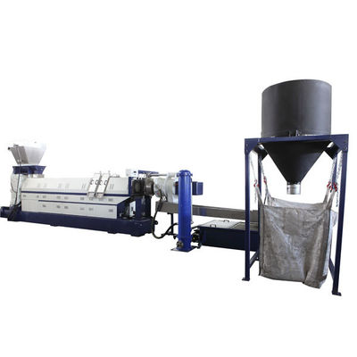 Vertikal Single Screw Plastic Extruder Mesin Pelletizer Plastik Satu Tahap 800kg/Hr