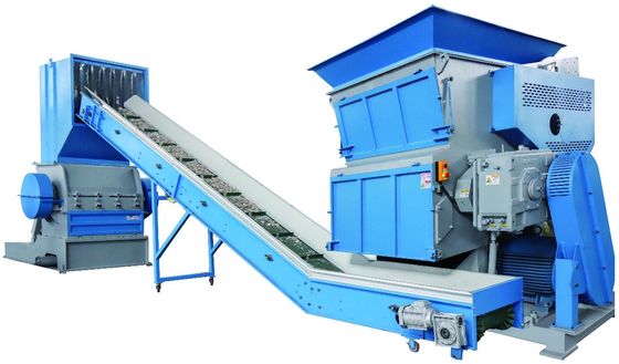 PP Jumbo Bag / Lump Plastic Granulator komputerisasi Plastic Shredder Granulator 800kg/Hr