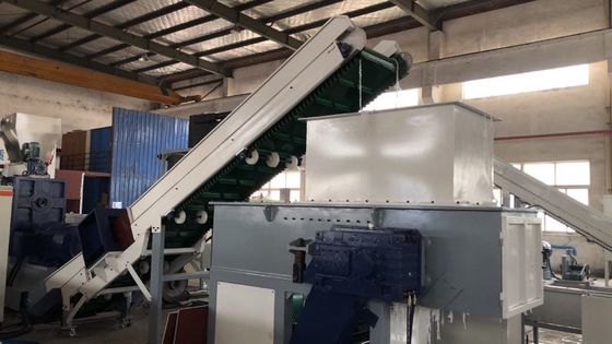 Mesin Daur Ulang Pelletizing Plastik Satu Sekrup PA Film Plastik Granulator Mesin