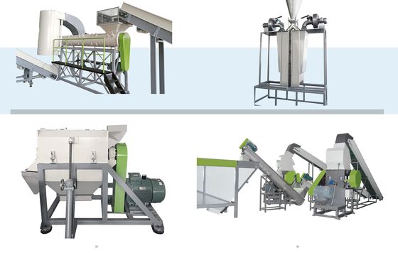 500kg/Hr PET Flakes Pelletizing Machine Mesin Daur Ulang Pelletizing Otomatis Dengan Sistem SSP