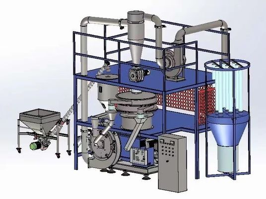 LDPE / HDPE Plastik Granulator Plastik Pulverizer Mesin Untuk Daur Ulang