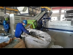 Sj Series Single Screw Extruder 300kg/Hr Mesin Daur Ulang Dua Tahap Untuk Pelletizing