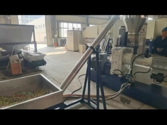 Sj Series Single Screw Extruder 100kg/Hr Mesin Daur Ulang Dua Tahap Untuk Pelletizing